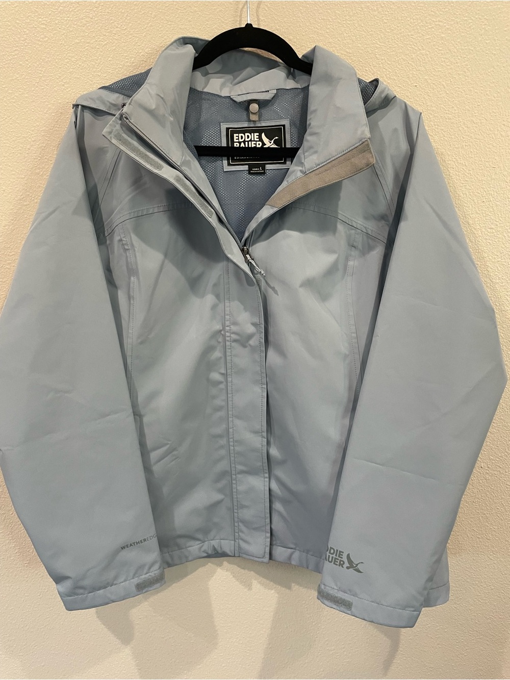 Eddie Bauer Light Blue Women's Rain Jacket